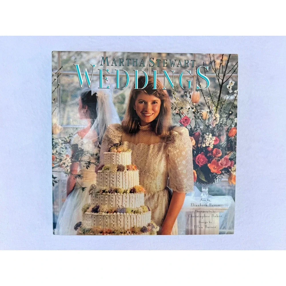 Weddings By Martha Stewart Hardcover Book 1987 First‎ Edition Color Coffee Table